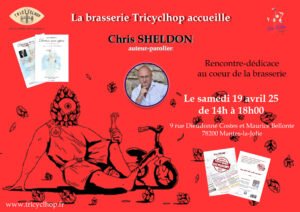 Affiche Dédicace Chris SHELDON Tricyclhop